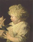 Anthony Van Dyck, Portrat eines Kindes mit Vogel